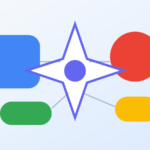 文章、音声、動画、端末に広がるGoogle AIの更新を多色のモジュールで表した図